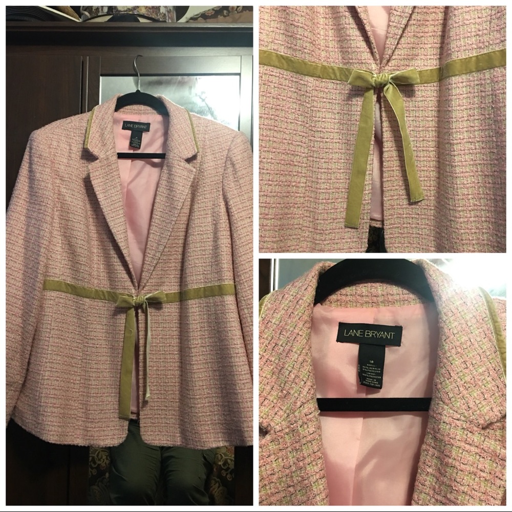 tweed lined blazer